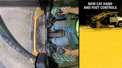 cat skid steer hand controls|cat emergency seat belt control.